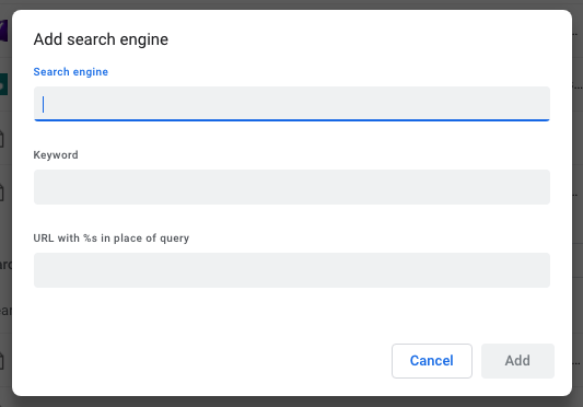 omnibox edit search engines add