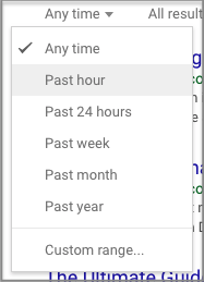 google search time range tools