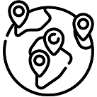 local seo black and white icon