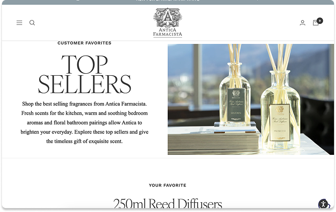 antica website